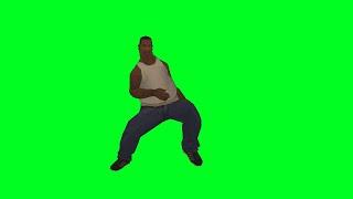 Fat CJ dancing green screen