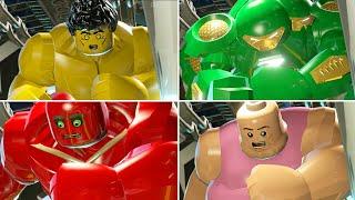 All Big-Fig Character Stuck w Spider-Man & X-Men Characters in LEGO Marvel Super Heroes