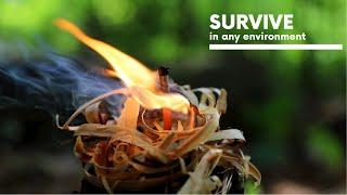Sticks and Feathers: Survival Fire