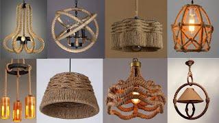 50+ Creative Jute DIY Lighting Ideas - Types of  Interior Lights - Types of Lights for Home