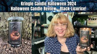 Kringle Candle Halloween 2024 Halloween Candle Review - Black Licorice!