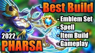 PHARSA BEST BUILD 2022 | TOP 1 GLOBAL PHARSA BUILD | PHARSA - MOBILE LEGENDS | MLBB