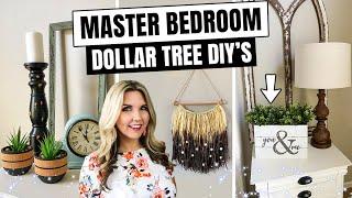 HIGH END DOLLAR TREE DIYs for the MASTER BEDROOM - MODERN FARMHOUSE DECOR