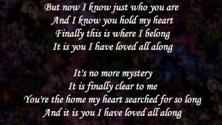 It is you (I have loved) - Dana Glover (lyrics)