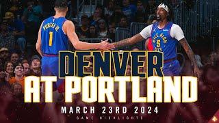 Denver Nuggets vs. Portland Trail Blazers Full Game Highlights 