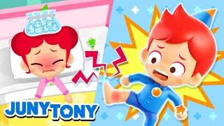  JunyTony Are Feeling Sick +More | Sick Song | Kids Songs | JunyTony