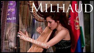 Darius Milhaud - Harp Sonata - 1st movement - Luiza Mintsaeva