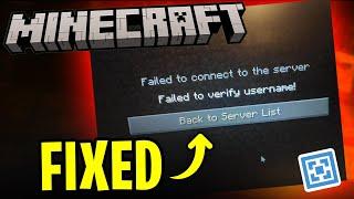 FIX: Failed to Verify Username in Minecraft Aternos (2024)