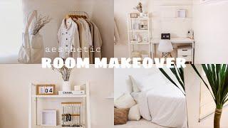 aesthetic room makeover + shopee haul  (back to my old college bedroom) ️ philippines