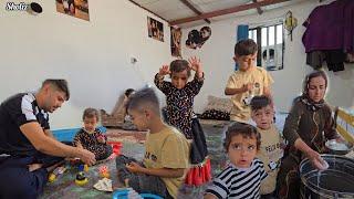 Hamid’s Love for the Kids (and the Goats!)| Playing, Cleaning the Storage Room & Caring for Animals