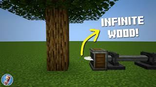 Minecraft Create Mod the Infinite Wood Farm | Tutorial🪵 |  3zkMC
