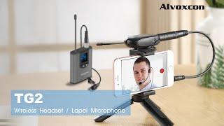 Alvoxcon Wireless Lavalier Microphone TG210 New Version