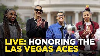 Watch live: Biden, Harris host Las Vegas Aces at White House after WNBA win