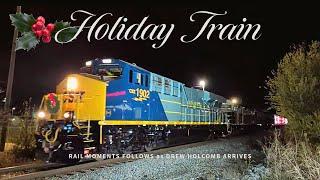 CSX Holiday Train in Erwin, TN, Unicoi County. Drew Holcomb arrives with the CSX Holiday Train Event