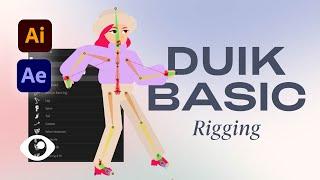 How to Rig a Character with DUIK Bassel for Beginners - Adobe After Effects Tutorial