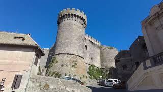 Bracciano. Old Town Walk, famous for its volcanic lake "Sabatino"- Bracciano Italy - ECTV