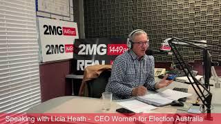 WFEA CEO Licia Heath speaking to Ken Sutcliffe on 2MG Mudgee