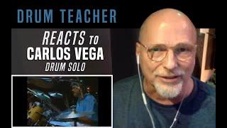 Drum Teacher Reacts to Carlos Vega - Drum Solo