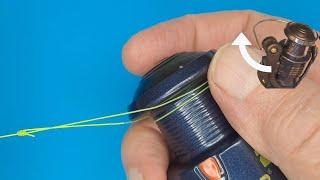 Securing the backing line to the spool of a reel using the arbor knot