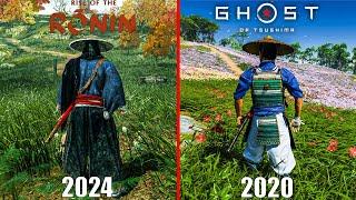 RISE OF THE RONIN VS GHOST OF TSUSHIMA Graphics Physics & Detail Comparison 4k