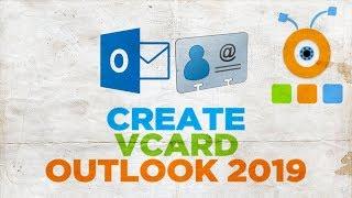 How to Create a vCard in Outlook 2019