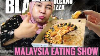 PIZZA | BLACK VOLCANO PIZZA HUT MALAYSIA EATING SHOW