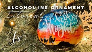 DIY Alcohol Ink Ornaments