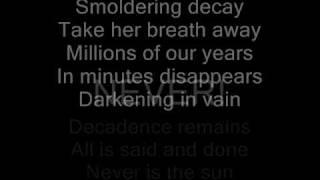 Metallica - Blackened - Lyrics