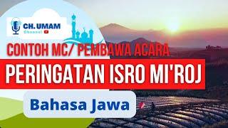 pembawa acara atau mc isro mi'roj bahasa Jawa