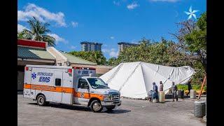 Queen’s Medical Center takes down coronavirus triage tent as Hawaii’s infection rate remains low