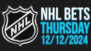 NHL Picks & Predictions Today 12/12/24 | NHL Picks Today 12/12/24 | Best NHL Bets