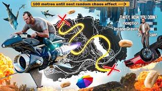 Every 100 Metres Causes Random CHAOS Effect! Can I Cross GTA 5? #2