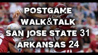 Postgame Walk & Talk: San Jose State 31, Arkansas 24