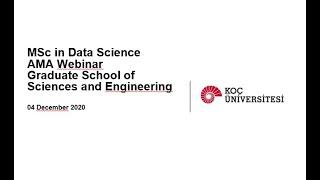 MSc Data Science "Ask me Anything" AMA Webinar