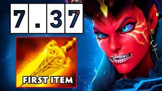 New Meta First Item Radiance Queen of Pain19Kills New Patch 7.37 Immortal Rank