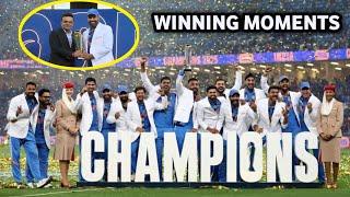 WINNING  MOMENTS | TROPHY | GOLD MEDALS  | COATS DISTRIBUTION | INDIA WON CHAMPIONS TROPHY 2025