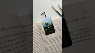 Upcycling a cloth tag #upcycling #environmental #reuse #sunflowers #bookmark #floralbookmark