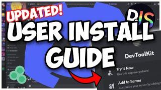 [NEW UPDATE] - How to use your bot ANYWHERE on Discord! -- User Install Guide || Discord.js V14