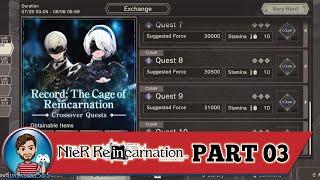 Nier Reincarnation Record The Cage of Reincarnation Event Very Hard Mode | iPhone Best Settings