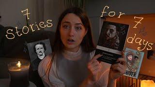 reading 7 dark stories in 7 days️ reading vlog