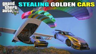 STEALING GOLDEN CARS FOR NEW CAR SHOWROOM | GTA 5 | AR7 YT