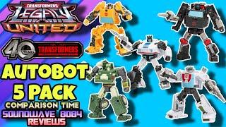 Transformers Legacy United Autobot 5 Pack Comparison Time Review