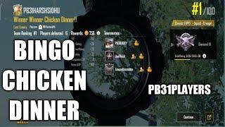 BINGO CHICKEN DINNER (PB31PLAYERS) PUBG MOBILE 2020