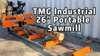 TMG Industrial 26" Portable Sawmill - PSM27 (Updated version of 26)