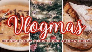 EASY CROCKPOT SOUP & ARTISAN SOURDOUGH BREAD | HOMEMAKING & MOTHERHOOD |Vlogmas | Julie Tiffany