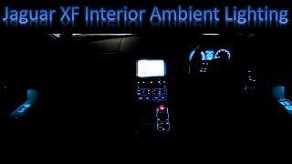 Jaguar XF Interior Lighting at Night