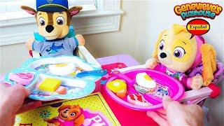 Video Educativo para Niños! Juguetes Paw Patrol Skye y Chase!