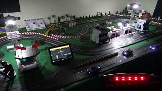 carrera digital sherrif lock em up race win..(PNW Slot Car Dad). check out his race channel