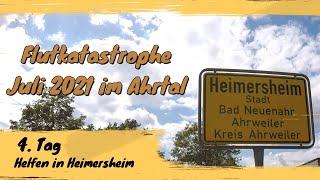 Helfer im Ahrtal nach der Flutkatastrophe, 29 Juli 2021 Heimersheim