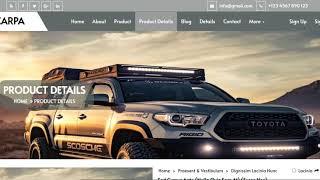 Car dealer website template html